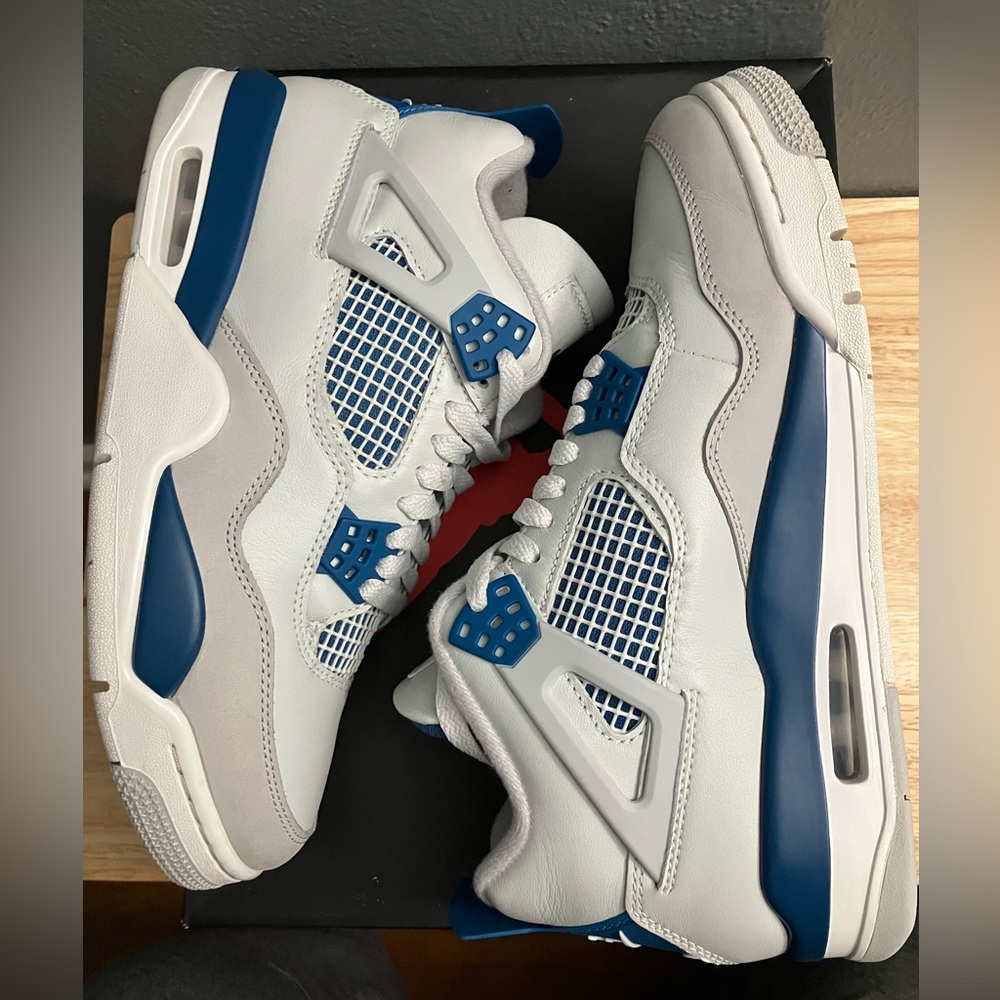 Nike Air Jordan IV 4 Retro Military Blue 2024 Sneakers Shoes w/OG Box! Dunk SB - Picture 4 of 13